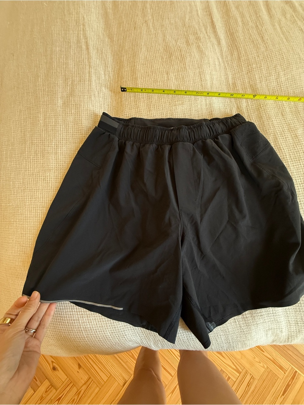 lululemon athletica Black Athletic Shorts with Elastic Waist